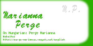 marianna perge business card